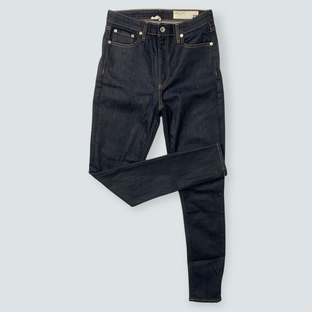 RAG & BONE Nina Womens High-Rise Skinny Jeans in Indigo Rinse Size 27 Like New